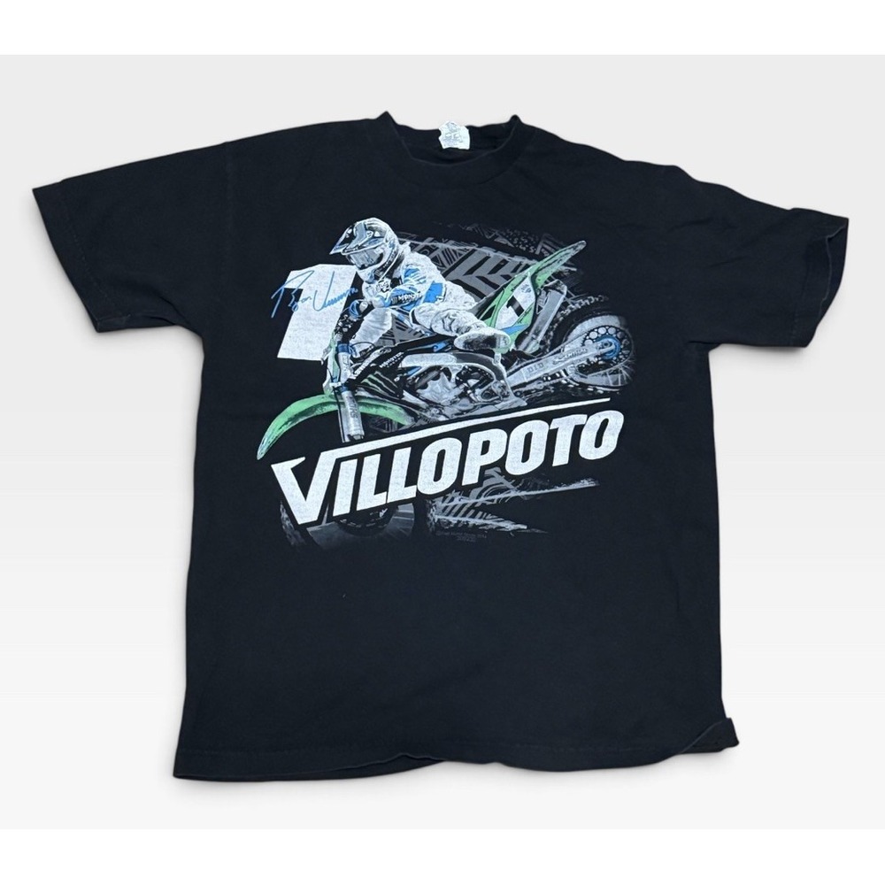 Ricky Carmichael Villopoto Motocross T Shirt Mens M Black MX Racing